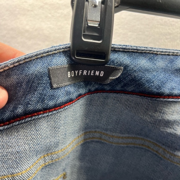 Torrid Trashed Distressed Boyfriend Jeans Womens 22W Xtra Short Cute Sexy 2468 - Picture 3 of 10